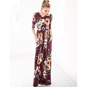 NEW JessaKae Burgundy Classic Maxi